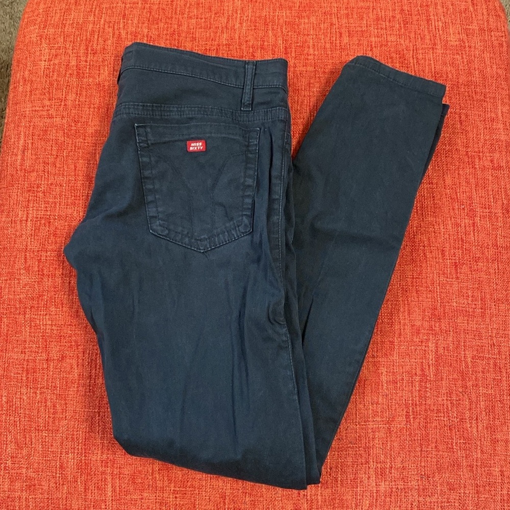 Y2K Miss Sixty Italy Punk Goth Rock Skinny Pants Jeans